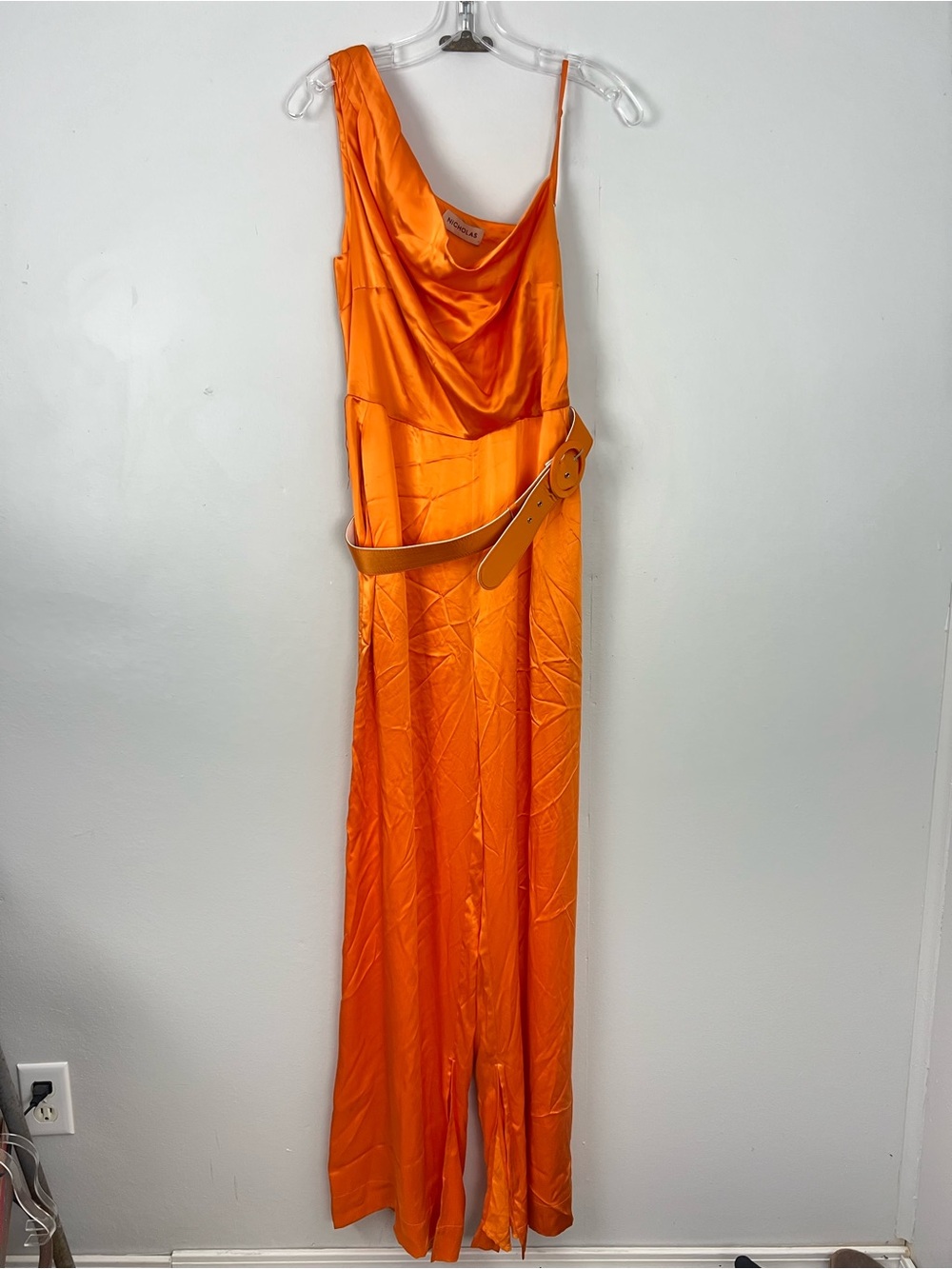 NICHOLAS Vera Silk Jumpsuit with Belt